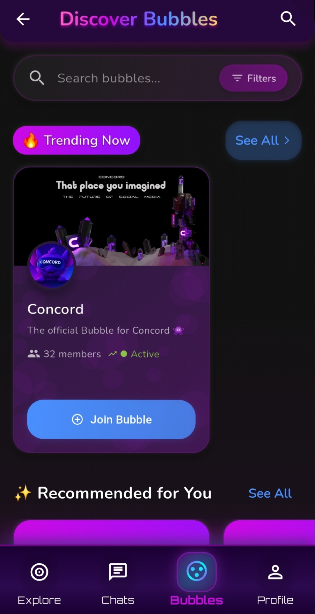 Bubbles Communities Screenshot 3